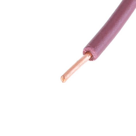 Дріт одножильний 0.5mm2 (20AWG, 1xD0.8mm) коричневий, 1 м, фото 1
