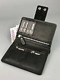 Шкіряний гаманець HARLEY чорний, фото 5