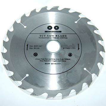 Пиляльний диск із ТС напайками InterCraft D125 d22 z24