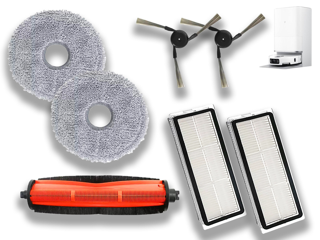 Набір змінних аксесуарів (7 шт.) для робота-пилососа Xiaomi Mijia 5 PRO / OV21CN, фото 1