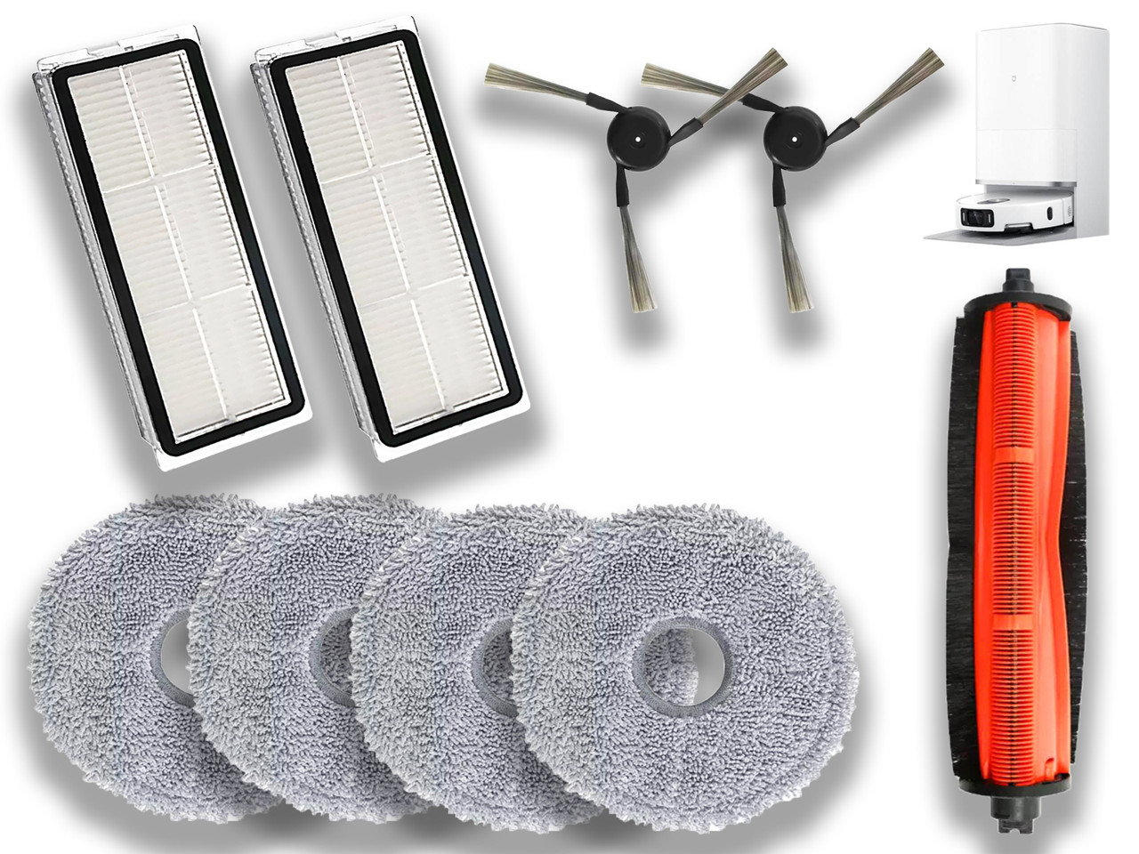 Набір змінних аксесуарів (9 шт.) для робота-пилососа Xiaomi Mijia 5 PRO / OV21CN, фото 1