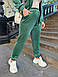 Жіночий велюровий спортивний костюм великого розміру 50-60, зип худі та штани., фото 7