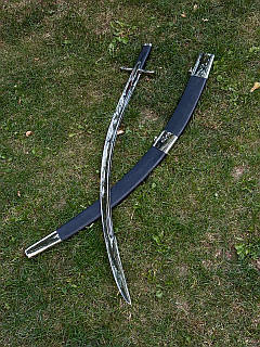 Шабля ручної роботи «Венгерка #1» із кованої сталі 40х13/55 HRC.