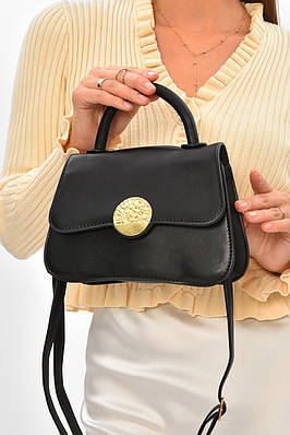 Сумка жіноча з екошкіри чорного кольору 205818T Безкоштовна доставка