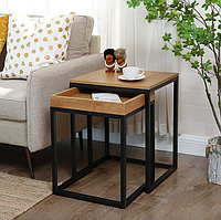 Комплект журнальних столиків Leobert Ascet в стилі Loft 2 шт