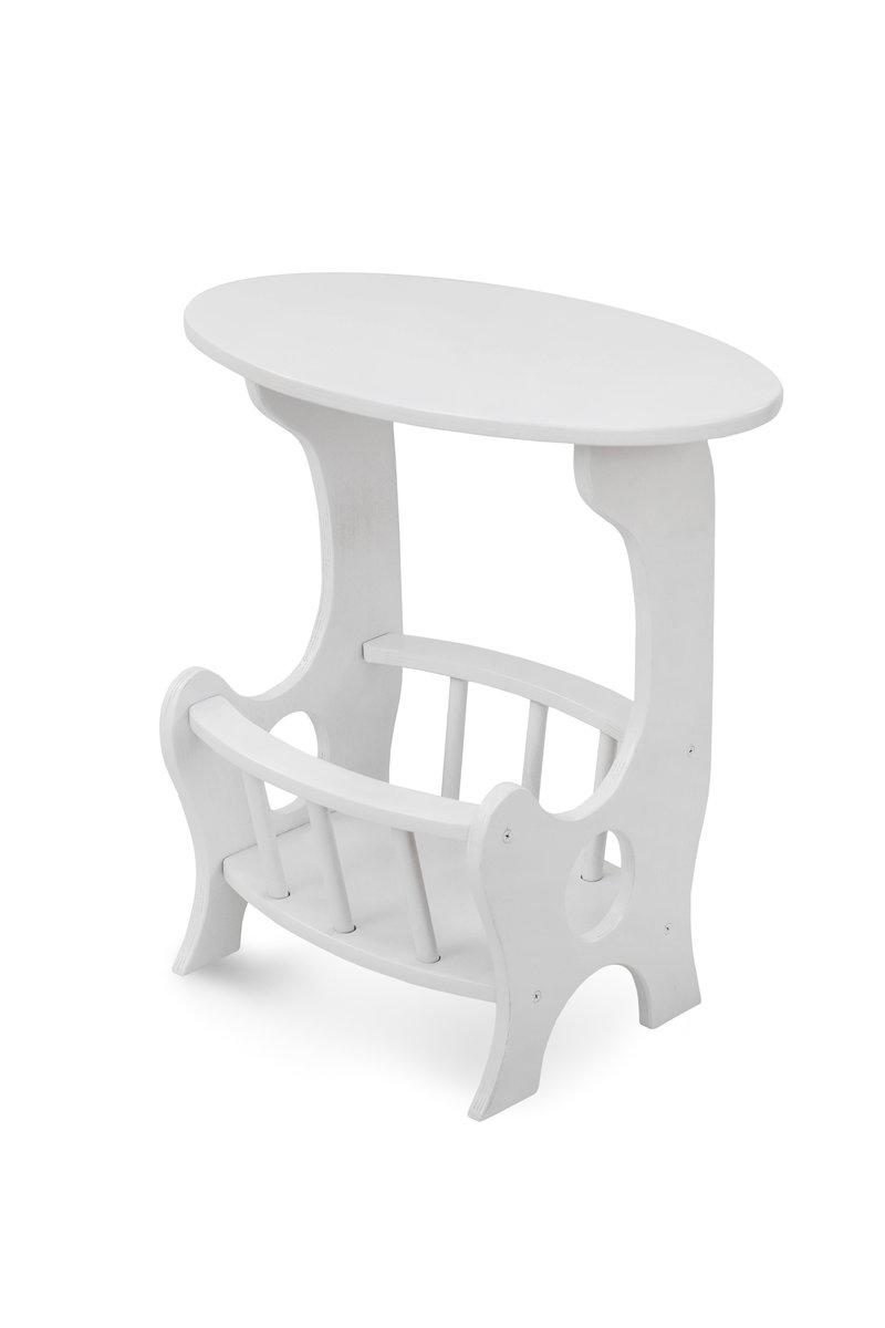 Столик газетниця, білий, фото 1