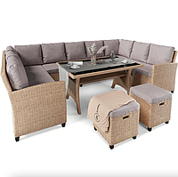 Комплект садових меблів Di Volio Livorno Бежевий/Світло-сірий