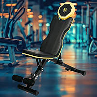 Лава для жиму гантелей під кутом Besport WB-002 регульована складна компактна лавка тренувальна спортивна для дому