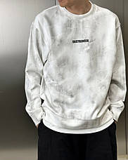 Чоловічий світшот Oversize брендовий вільний світшот білий люкс якість, фото 3