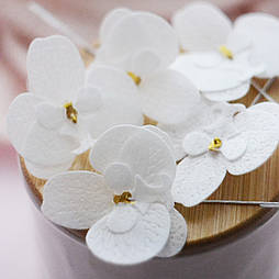 Вафельний декор Slado "Орхідея", 4,5 см, 5 шт