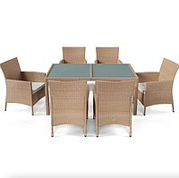 Садові меблі Di Volio VERONA 6+1 бежево-кремові