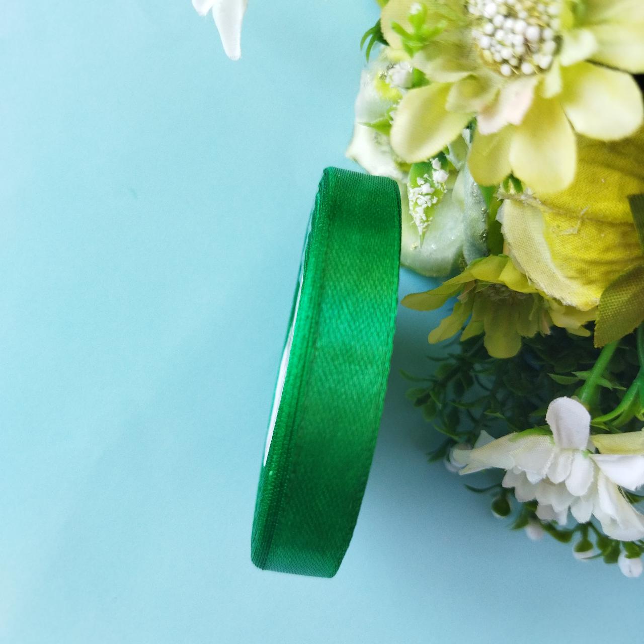 Стрічка атласна №19 трав'яний завширшки 1,2 см, фото 1