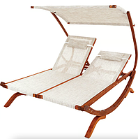 Садовий шезлонг Di Volio Pionza двомісний бежевий