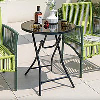 Стіл садовий Costway Mix складаний круглий