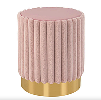 Пуф Costway Rosa велюровий на металевій основі