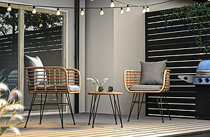 Набір садових меблів Di Volio Savio бежевий/темно-сірий