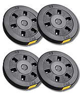 Сет композитних дисків Besport PowerPro 20 (4х5кг) для гантелей та штанг