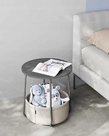 Журнальний столик Leobert Sharp з кошиком сірий