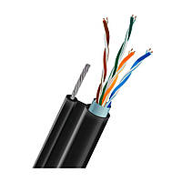 Кабель вита пара FTP CAT5E CU 0.51mm LDPE Outdoor + трос Trinix 305m