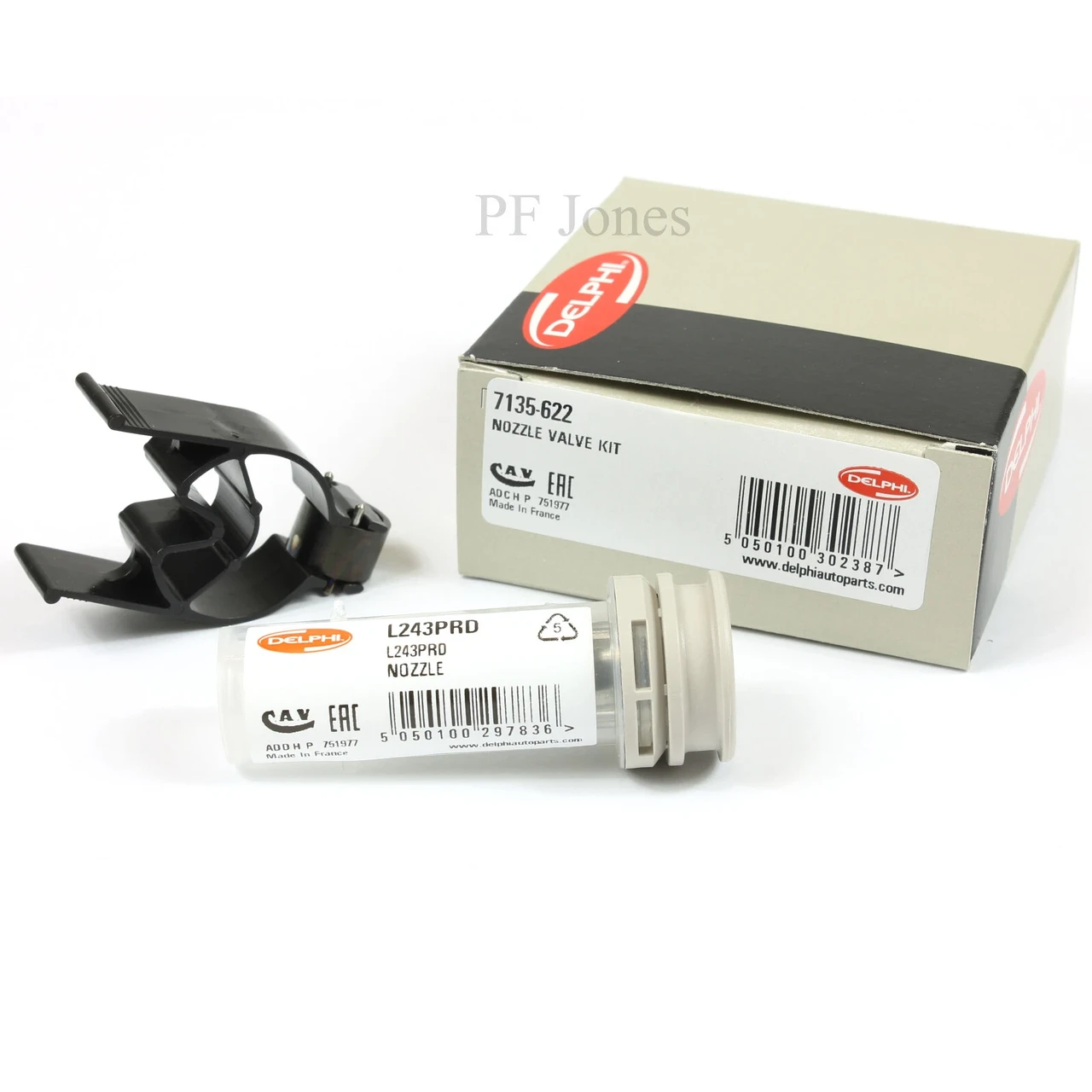 DELPHI ремкомплект форсунки (розпилювач + клапан) 7135-622, фото 1