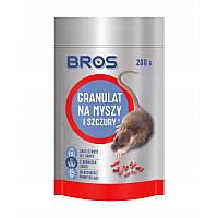 Гранули від мишей та щурів Bros 200 г. оригінал (Польща)