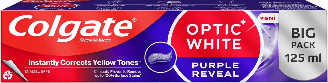 Зубна паста Purple Reveal Optic White 125 мл, Colgate, Арт.64257