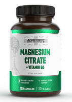 Магній Adrenaline Sport Nutrition Magnesium Citrate + B6  120 капсул