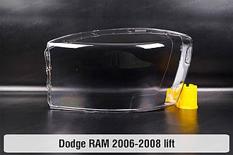 Скло фари Dodge RAM (2006-2008) рест ліве