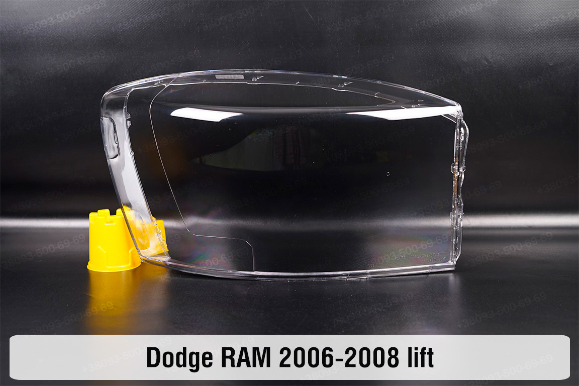 Скло фари Dodge RAM (2006-2008) рест праве, фото 1