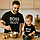 Футболки парні Фемелі Лук Family Look для тата та сина з написами "Boss man. Boss mini" Чорний Push IT, фото 6