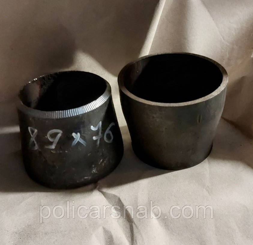Перехід сталевий концентричний ДУ80x65 (89х76) приварний безшовний, фото 1