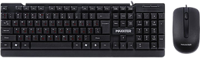 Комплект (клавіатура + миша) Maxxter KMS-CM-01-UA Black