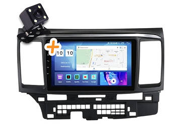 Магнітола для Mitsubishi Lancer X 2007-2012 (4 ГБ/64 ГБ) на Android | QLED-екран, GPS, Bluetooth та 4G