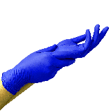 Рукавички нітрилові Mediok Navy Blue 100шт M, фото 2