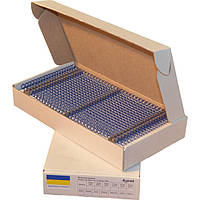 Металеві пружини А4 14,3 мм, крок 3:1, синя уп/100