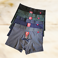 Труси боксери чоловічі бавовняні Vericoh однотонні 1 шт Розміри XXL 3XL 4XL