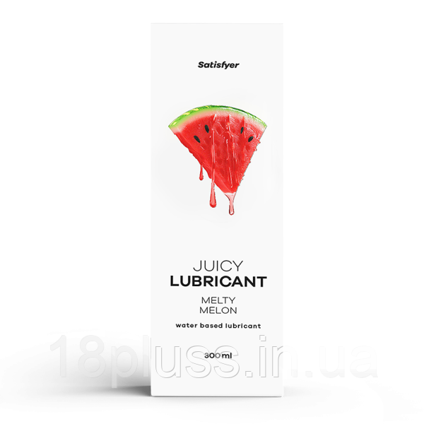 Лубрикант на водній основі з ніжним ароматом кавуна Satisfyer Juicy Lubricant Melty Melon, 300 мл, фото 1