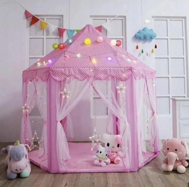 Дитяча палатка-намет рожева KRUZZEL 6104 / 23869, фото 1