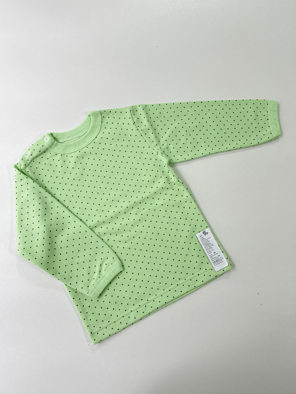 Кофточка із застібкою на плечі, в тканині футер (байка), 86 розмір, фото 1