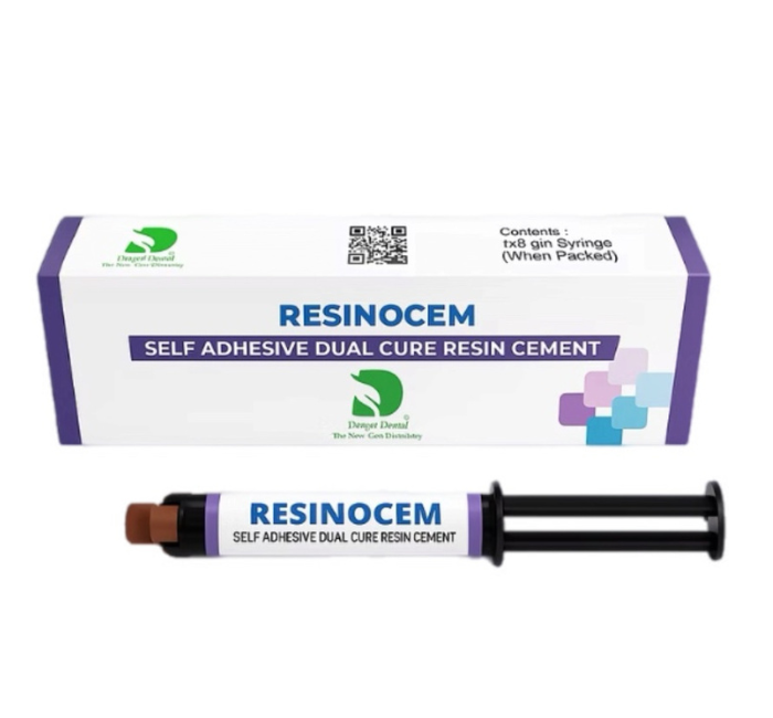 Resinocem, самоадгезивний фіксуючий композитний цемент подвійного затвердіння 9 г (Dengen Dental), фото 1