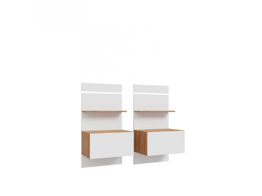 Приліжкові тумби 2 шт. Lenybelardo LNBK211STB, фото 1