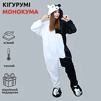 Кигуруми медведь Монокума Данганронпа для взрослых зимняя пижама Kigurumi Danganronpa Monokuma детская