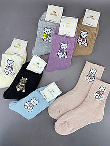 Махрові бавовняні шкарпетки "Корона" 21-26 взуття (5 пар/уп.)