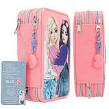 TOP Model потрійний пенал з двосторонніми блискітками 12950, фото 3