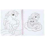 Ylvi Розмальовка з мотивами єдинорогів та блискітками 12492, фото 3