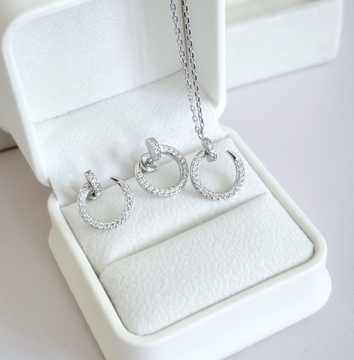 Набір Сережки та кольє Цвях, фото 1