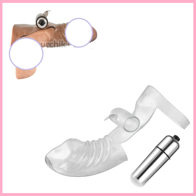 Насадка з вібрацією клітора на член, кільце ерекційне для фіксації мошонки, інтимні іграшки для сексу пар, фото 1