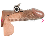 Насадка з вібрацією клітора на член, кільце ерекційне для фіксації мошонки, інтимні іграшки для сексу пар, фото 7