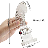 Насадка з вібрацією клітора на член, кільце ерекційне для фіксації мошонки, інтимні іграшки для сексу пар, фото 8