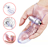 Насадка з вібрацією клітора на член, кільце ерекційне для фіксації мошонки, інтимні іграшки для сексу пар, фото 9